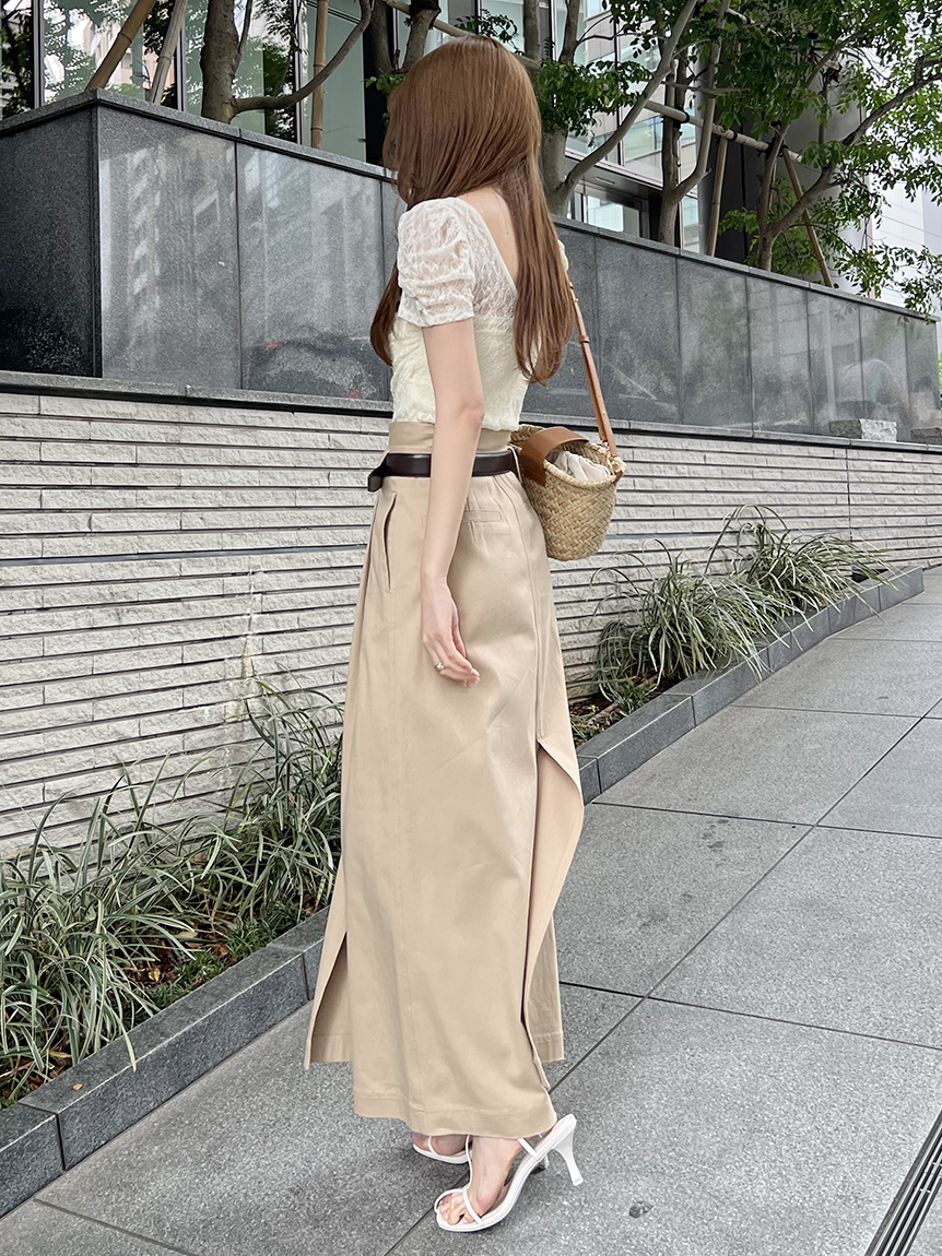 チノワイドスカート(ロングスカート)｜スカート｜SNIDEL