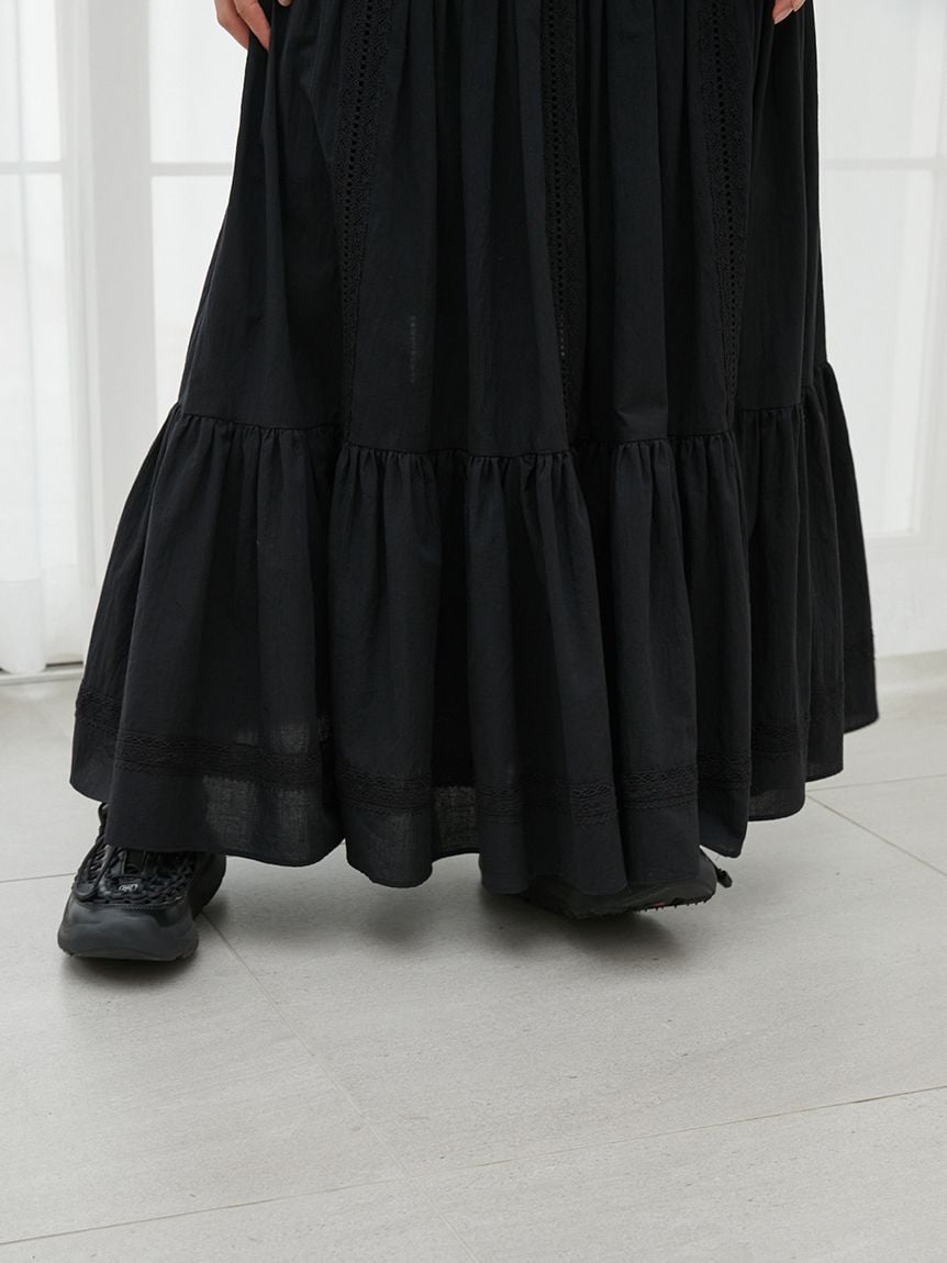 コットンレーススカート(ロングスカート)｜スカート｜SNIDEL