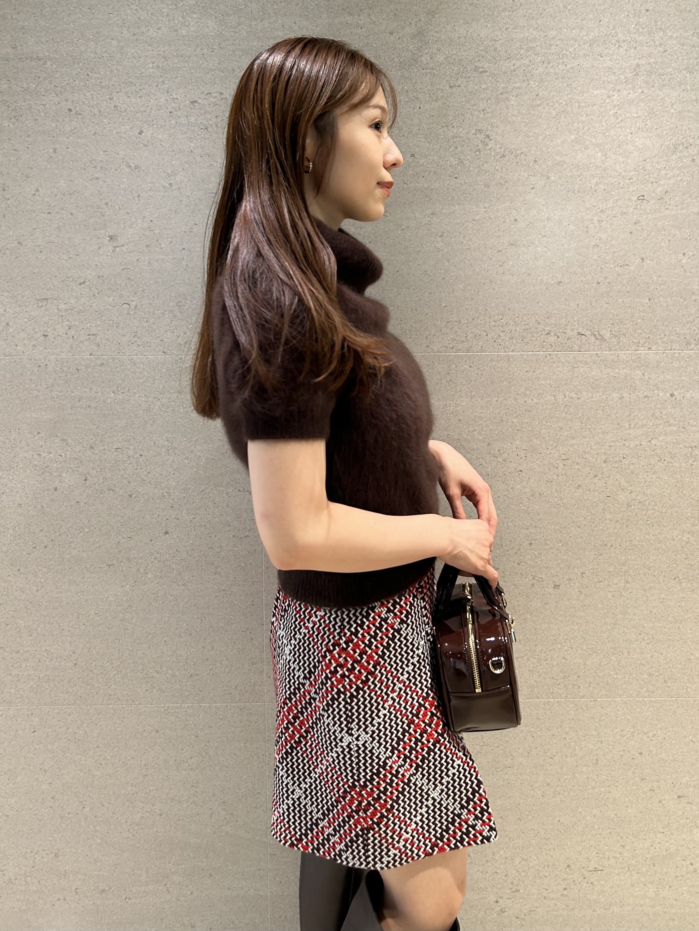 Sustainableロービングチェックミニスカート(ミニスカート)｜スカート