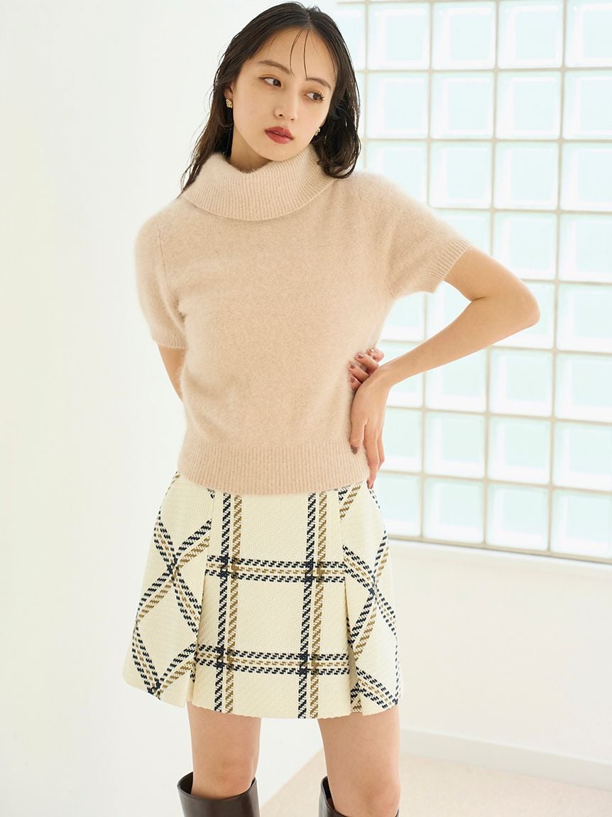 Sustainableロービングチェックミニスカート(ミニスカート