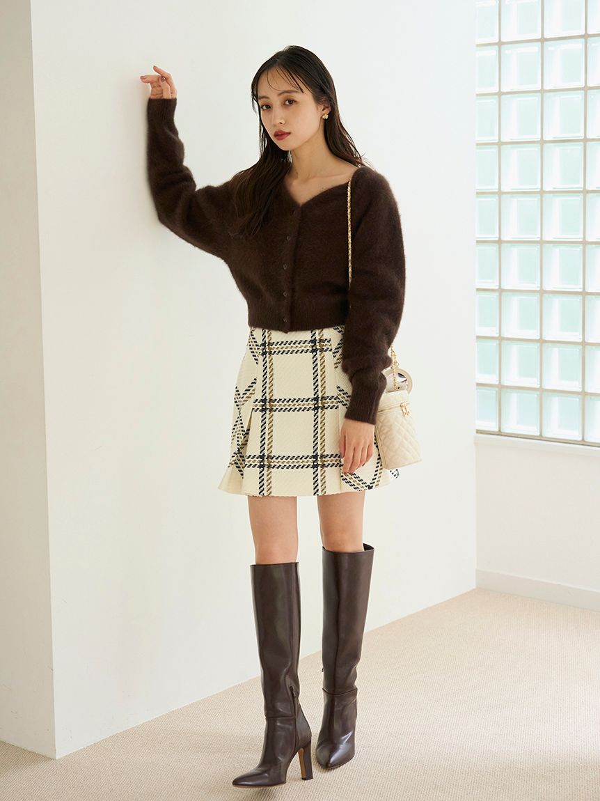 Sustainableロービングチェックミニスカート(ミニスカート)｜スカート