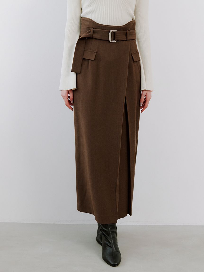 ベルトデザインタイトスカート(ロングスカート)｜スカート｜SNIDEL