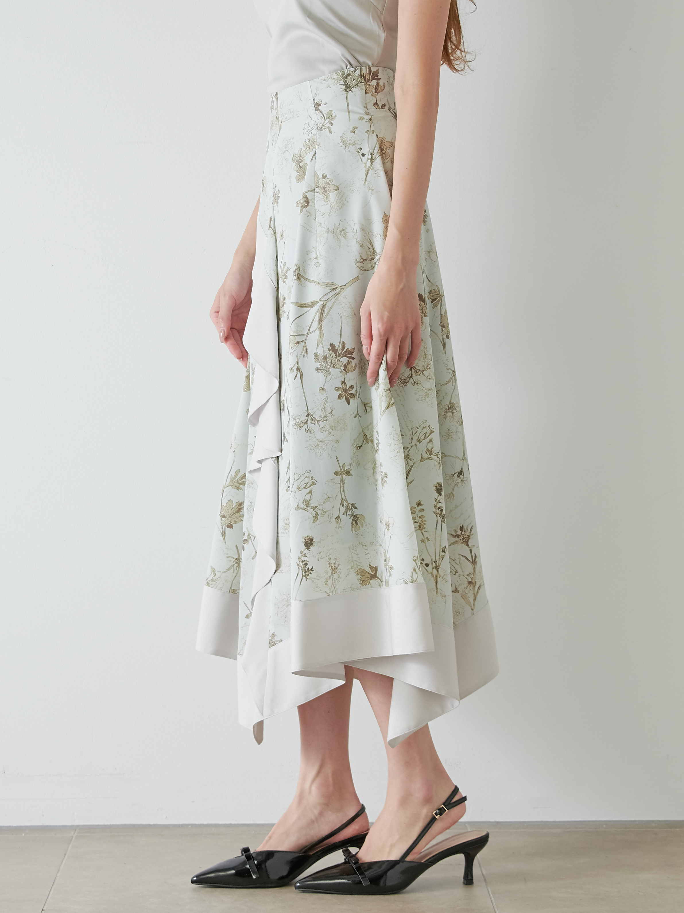 バリエハンカチヘムスカート(ロングスカート)｜スカート｜SNIDEL