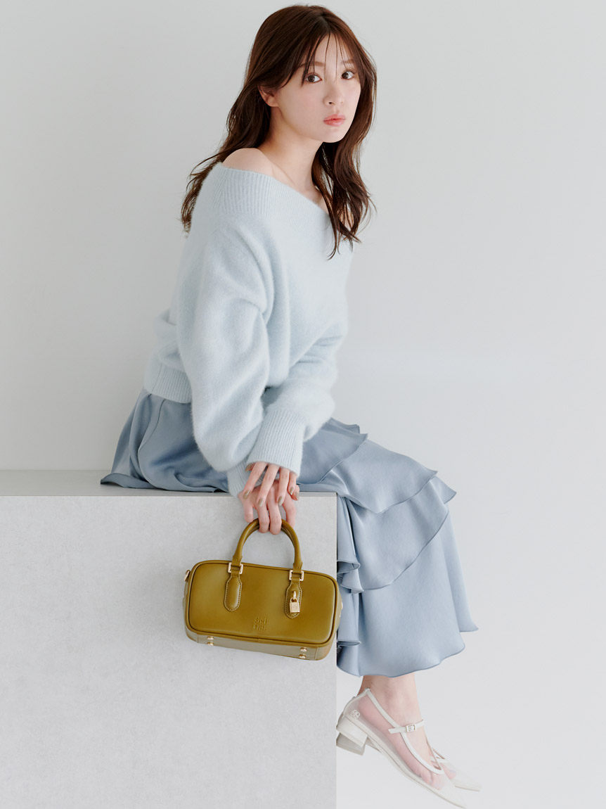 サテンナローティアードスカート(ロングスカート)｜スカート｜SNIDEL