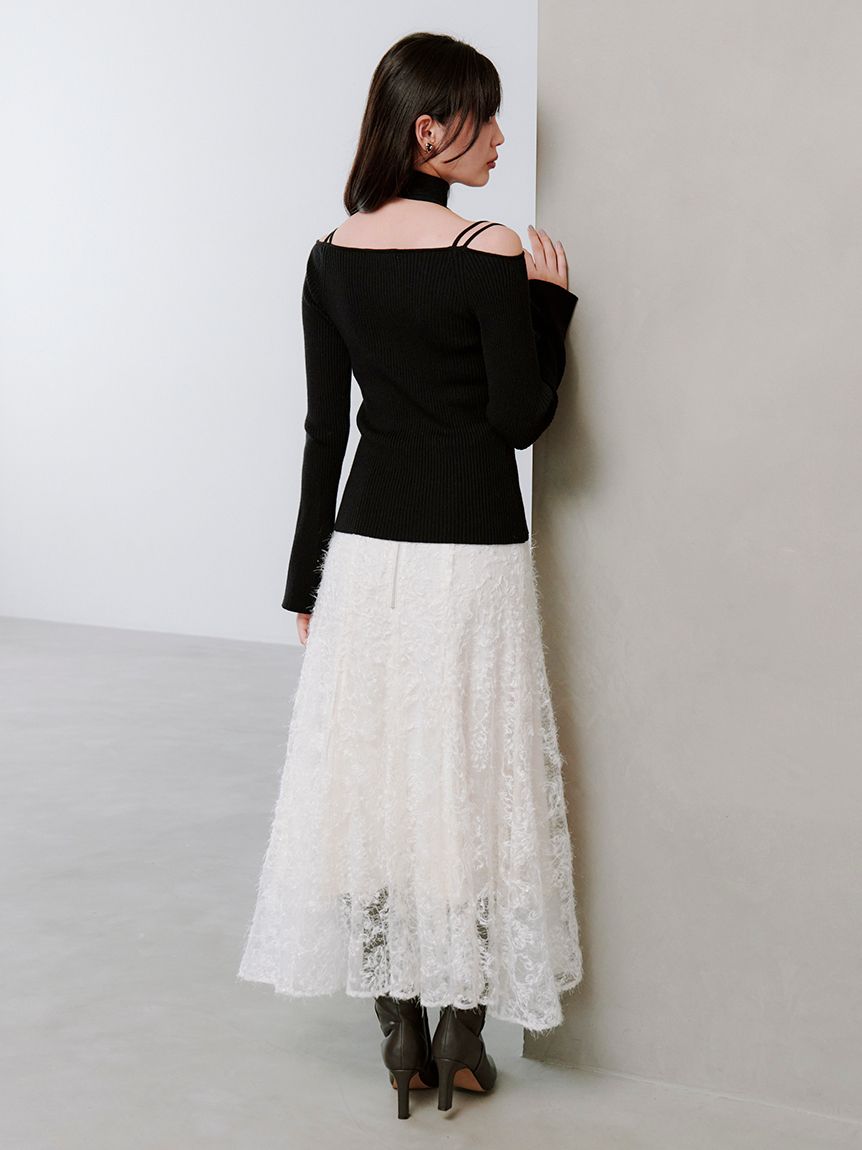 【未使用】 ファブリックイレヘムフレアスカート snidel SNIDEL（スナイデル） スカート ファブリックイレヘムフレアスカート