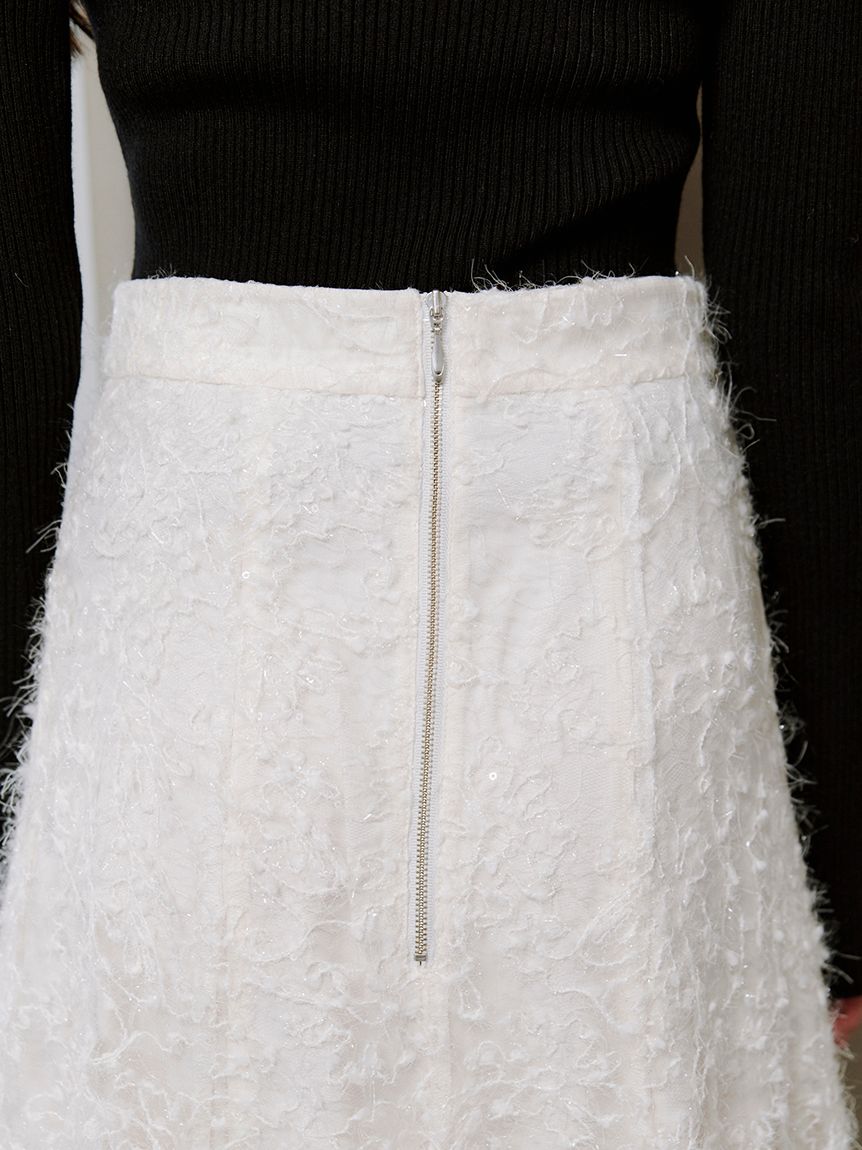 ファブリックイレヘムフレアスカート(ロングスカート)｜スカート