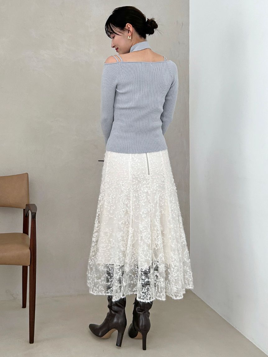 新作新品タグ付き　スナイデル♡ ファブリックイレヘムフレアスカート ファブリックイレヘムフレアスカート(ロングスカート)｜スカート