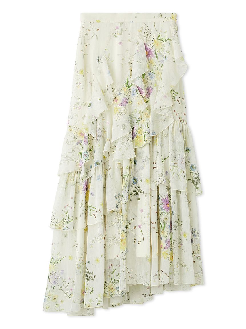 ラッフルフリルティアードスカート(ロングスカート)｜スカート｜SNIDEL