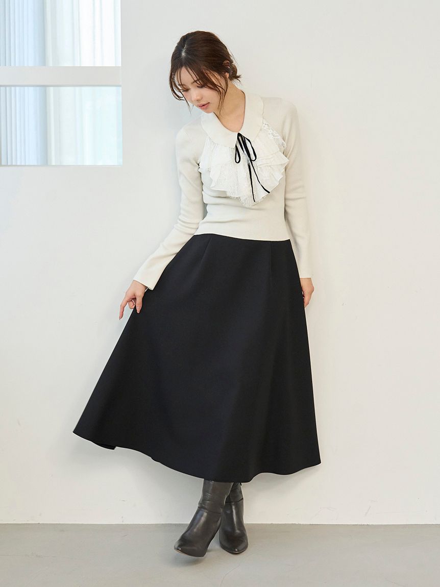 SNIDEL フレアスカート ライトボンディングフレアスカート(ロングスカート)｜スカート｜SNIDEL