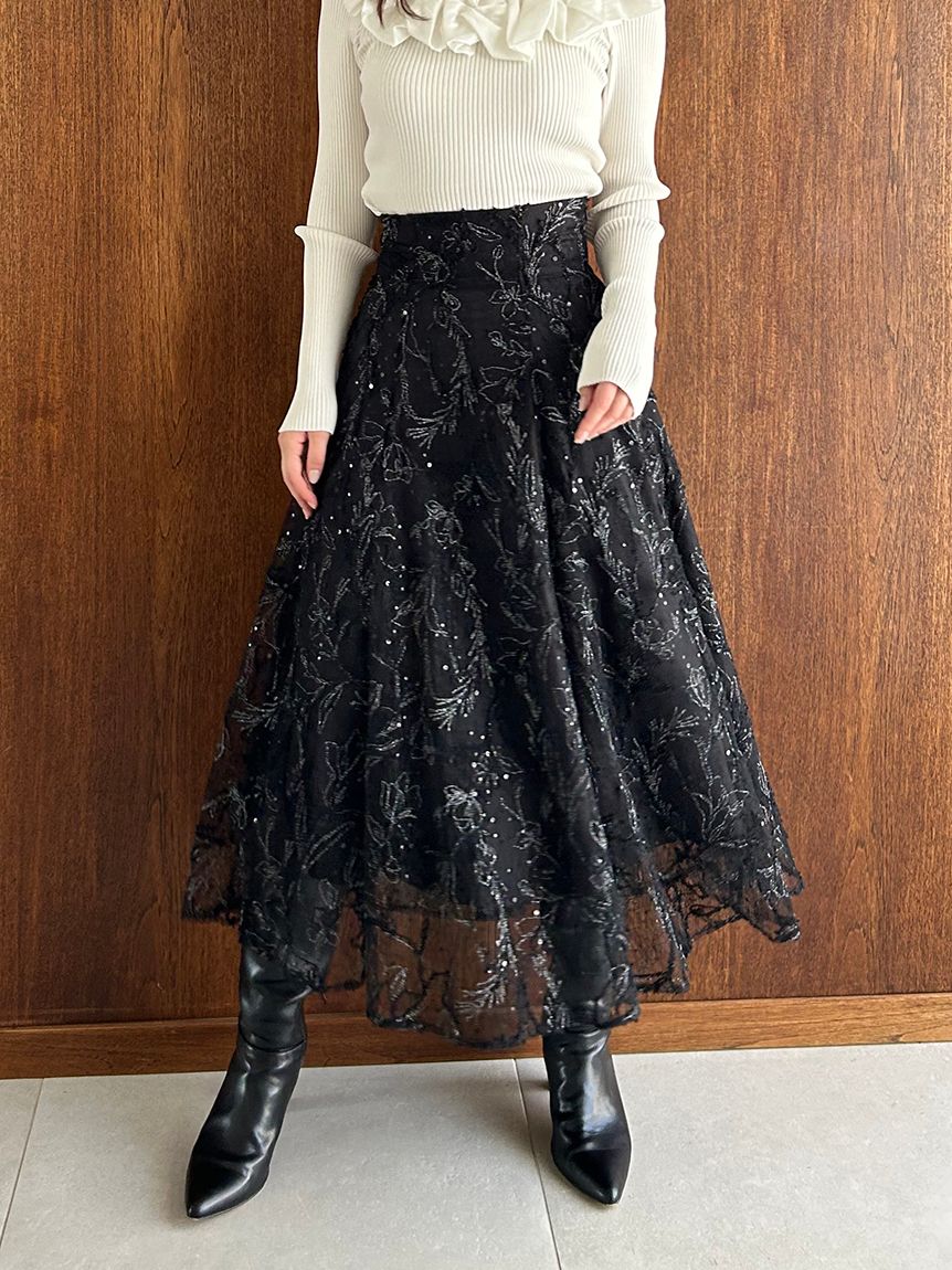 エンブロイダリースカート(ロングスカート)｜スカート｜SNIDEL
