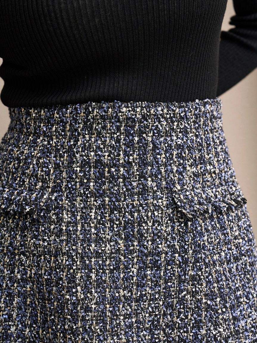 サイドプリーツツイードミニスカート(ミニスカート)｜スカート｜SNIDEL