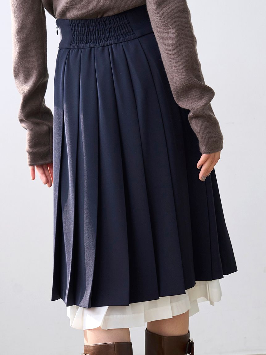 フミエタナカ×ヤンチェオンテンバール　プリーツレイヤードスカート フミエタナカ×ヤンチェオンテンバール プリーツレイヤードスカート