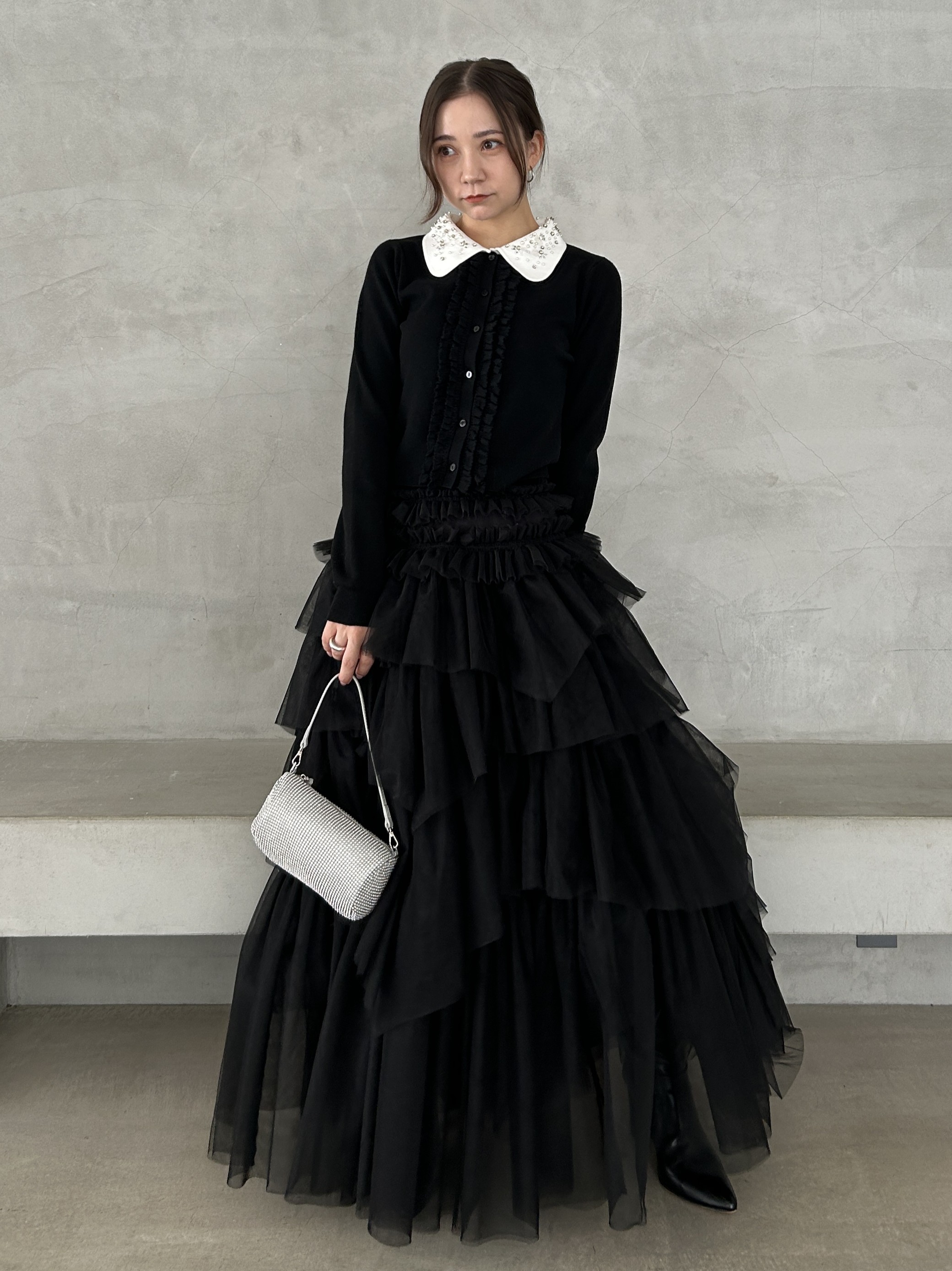 チュールボリュームスカート(ロングスカート)｜スカート｜SNIDEL