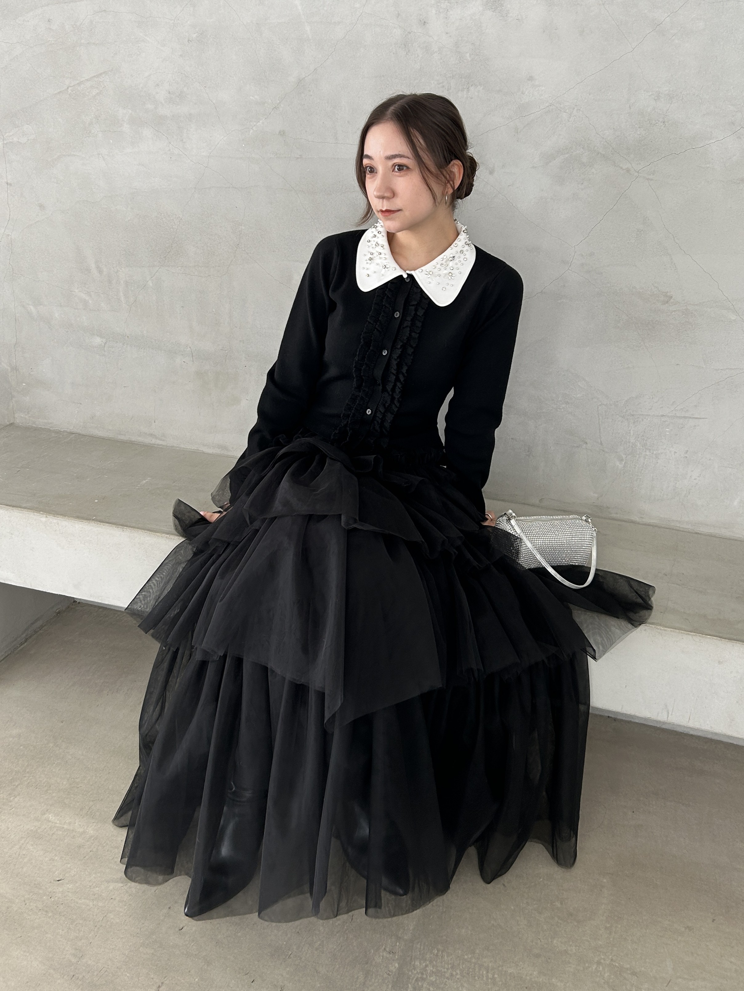 チュールボリュームスカート(ロングスカート)｜スカート｜SNIDEL