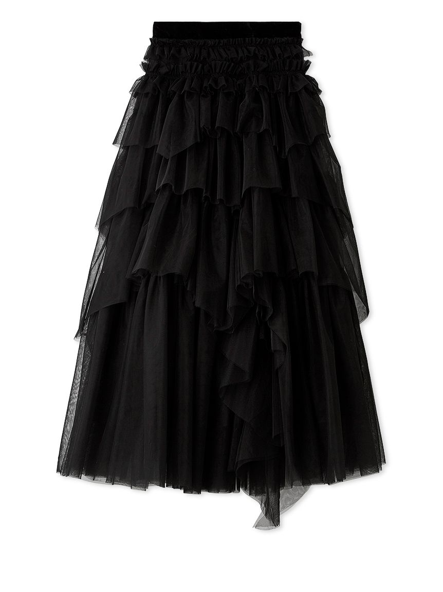 スナイデル SNIDEL チュールボリュームスカート swfs255150 ロングスカート ティアード ドレッシー シアー レディース 2025冬 チュールボリュームスカート(ロングスカート)｜スカート｜SNIDEL