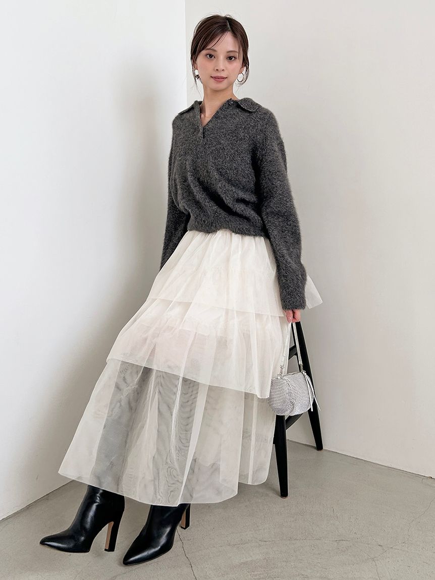 チュールパニエスカート(ロングスカート)｜スカート｜SNIDEL