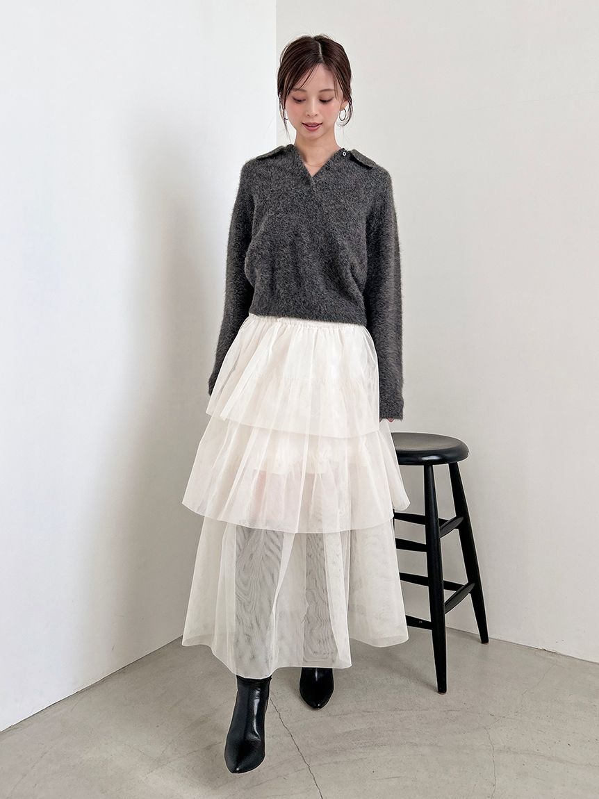 チュールパニエスカート(ロングスカート)｜スカート｜SNIDEL