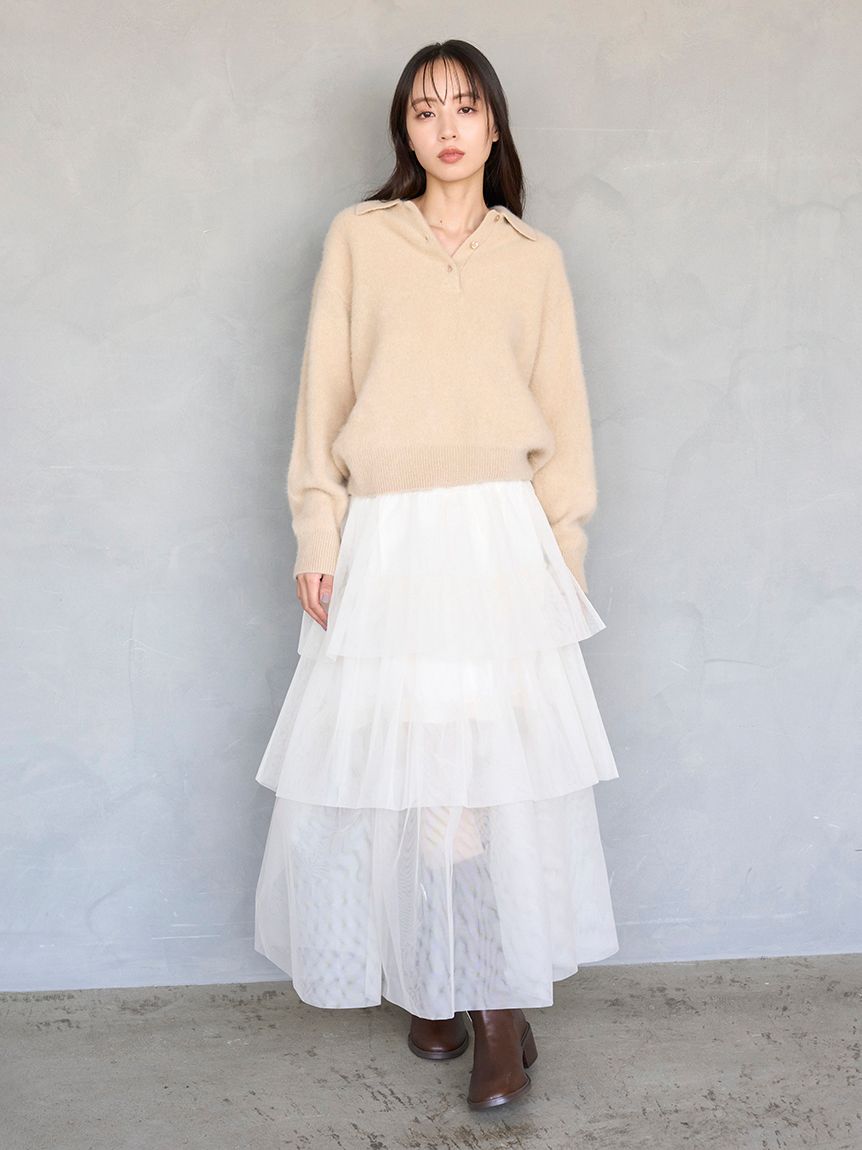 チュールパニエスカート(ロングスカート)｜スカート｜SNIDEL