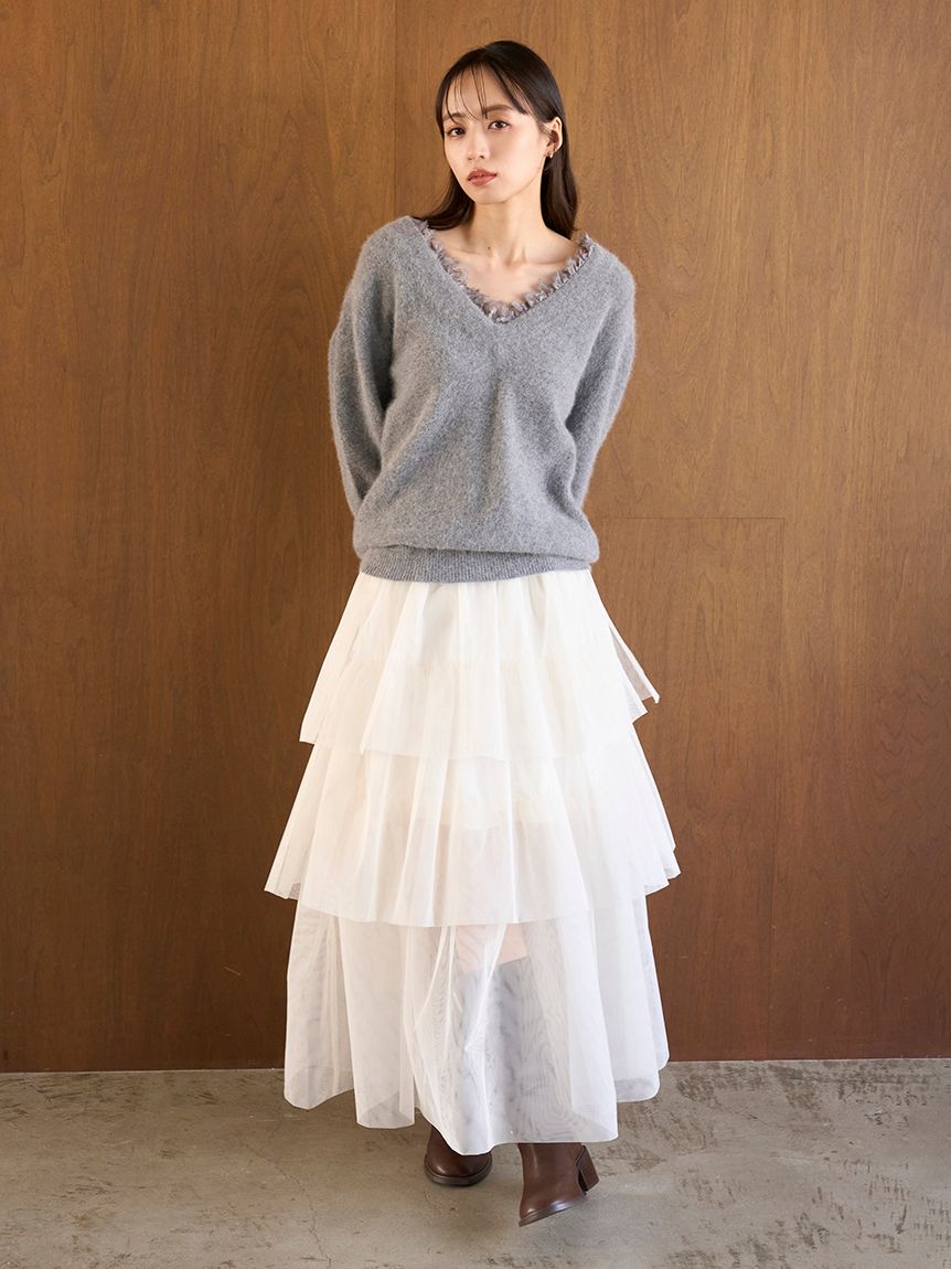 チュールパニエスカート(ロングスカート)｜スカート｜SNIDEL