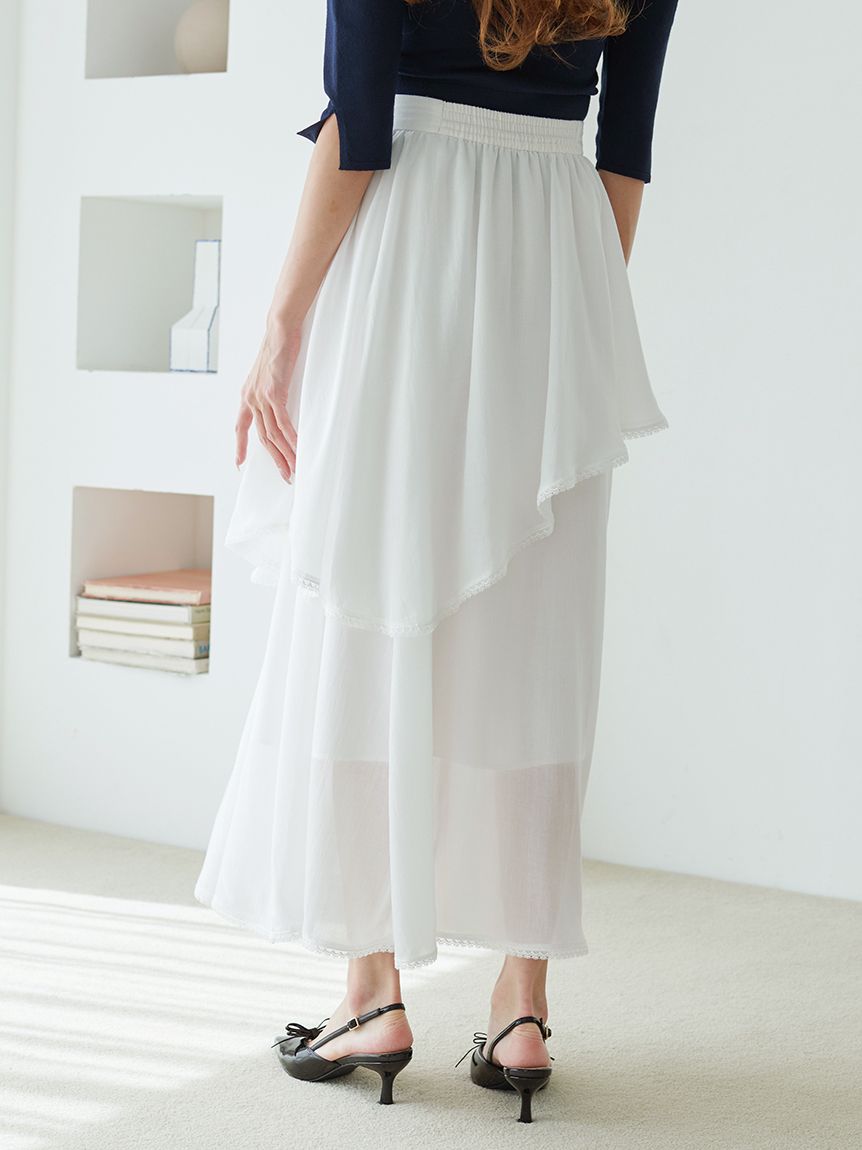 【完売品】SNIDEL♡Sustainableバリエーションティアードスカート Sustainableバリエーションティアードスカート(ロングスカート