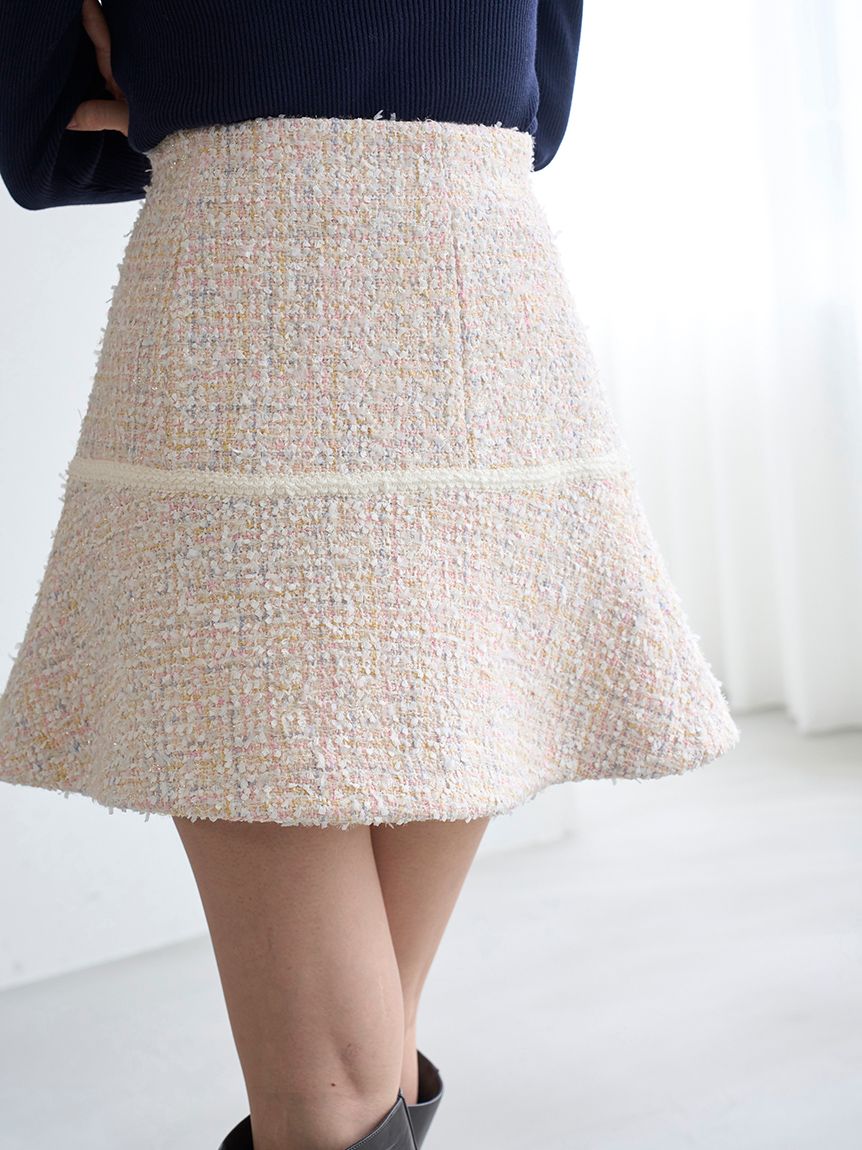 SNIDEL/ツイードフレアミニスカート ツイードフレアミニスカート(ミニスカート)｜スカート｜SNIDEL