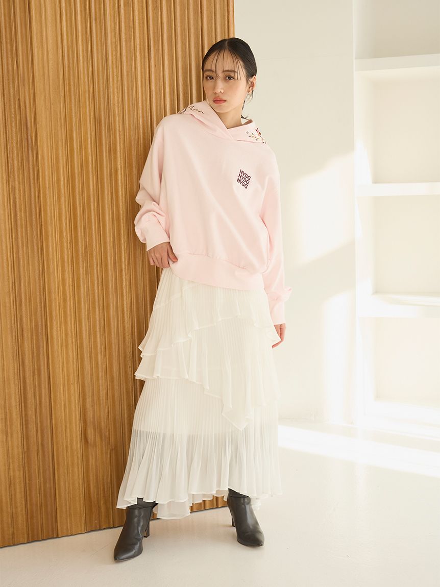 Sustainableプリーツティアードスカート(ロングスカート)｜スカート