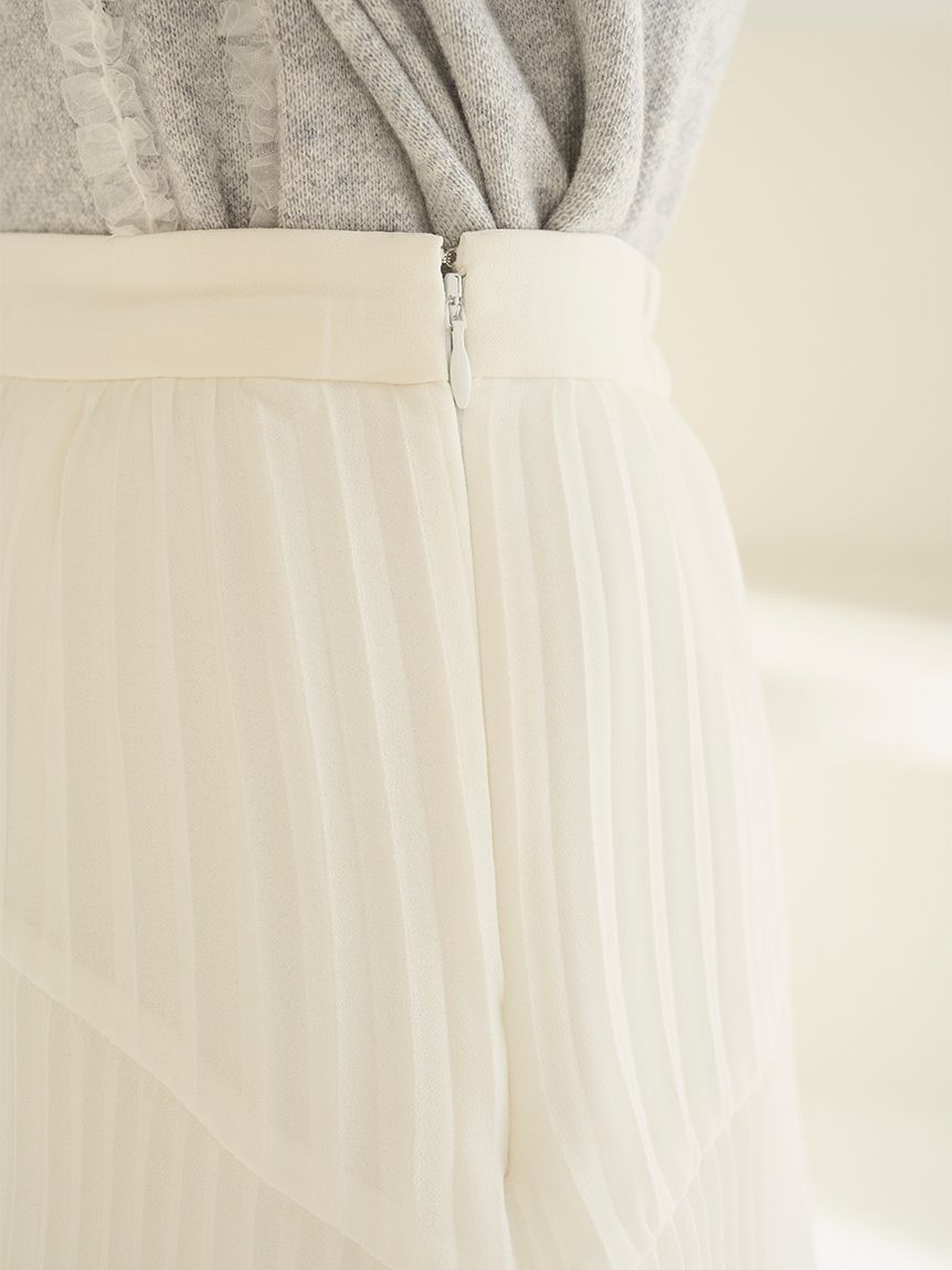 Sustainableプリーツティアードスカート(ロングスカート)｜スカート