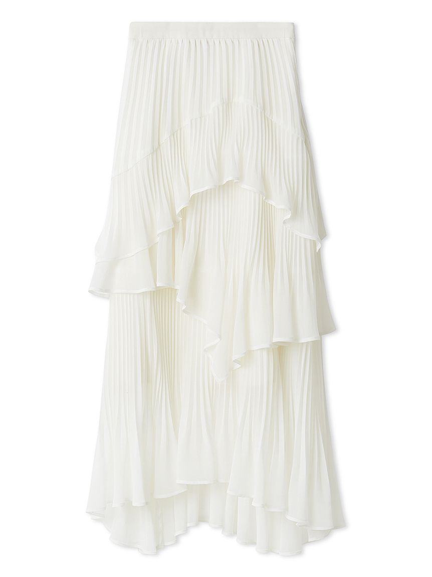 Sustainableプリーツティアードスカート(ロングスカート)｜スカート