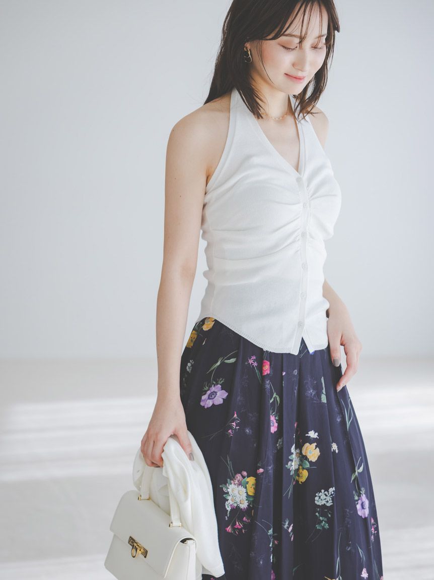 フローラルプリントフレアスカート(ロングスカート)｜スカート｜SNIDEL