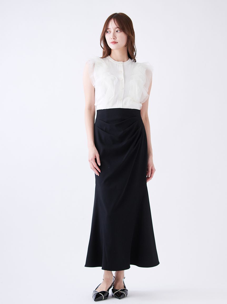 snidel黒ロングスカート SNIDEL（スナイデル） スカート コットンレーススカート : ZOZOTOWN