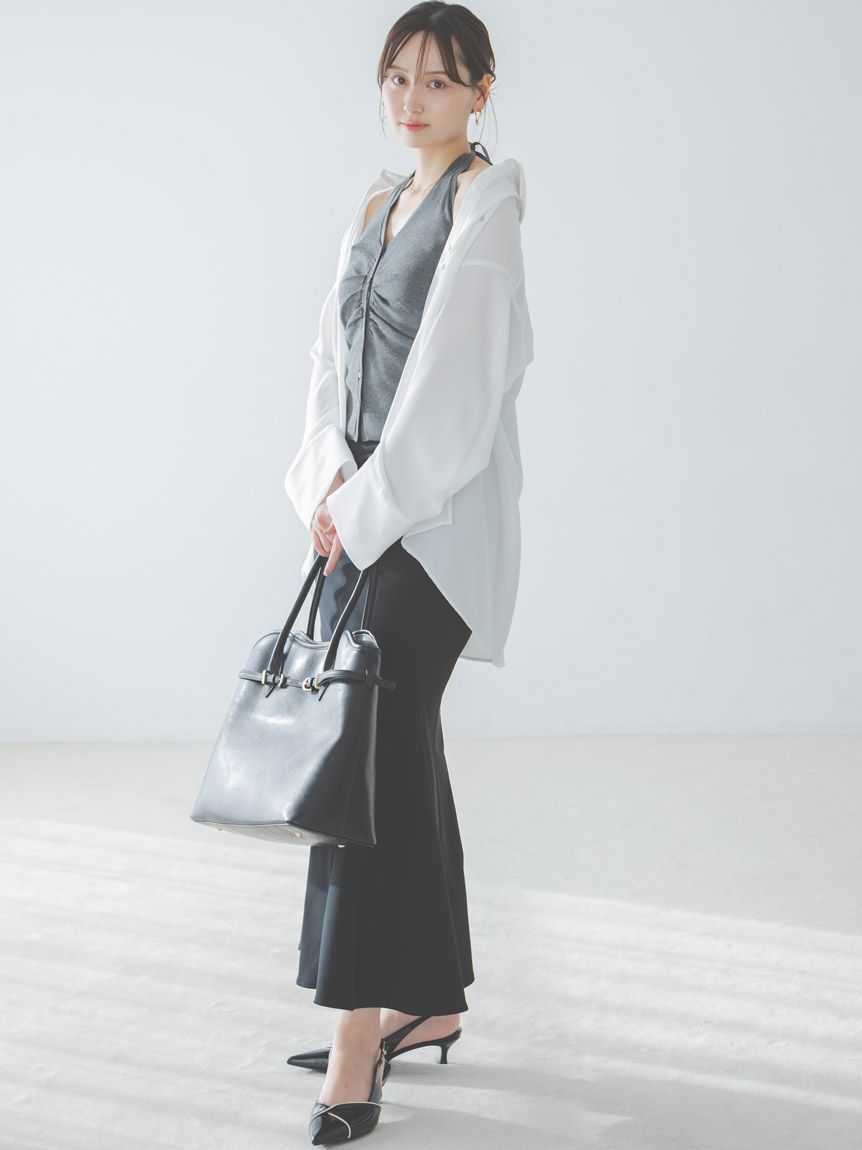 SNIDEL グレー シンプルマーメイドスカート スナイデル SNIDEL シンプルマーメイドスカート （GRY