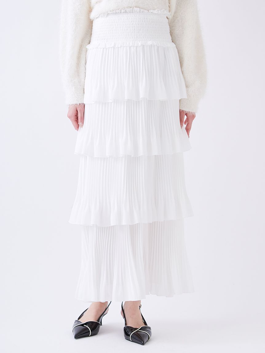 プリーツティアードスカート(ロングスカート)｜スカート｜SNIDEL
