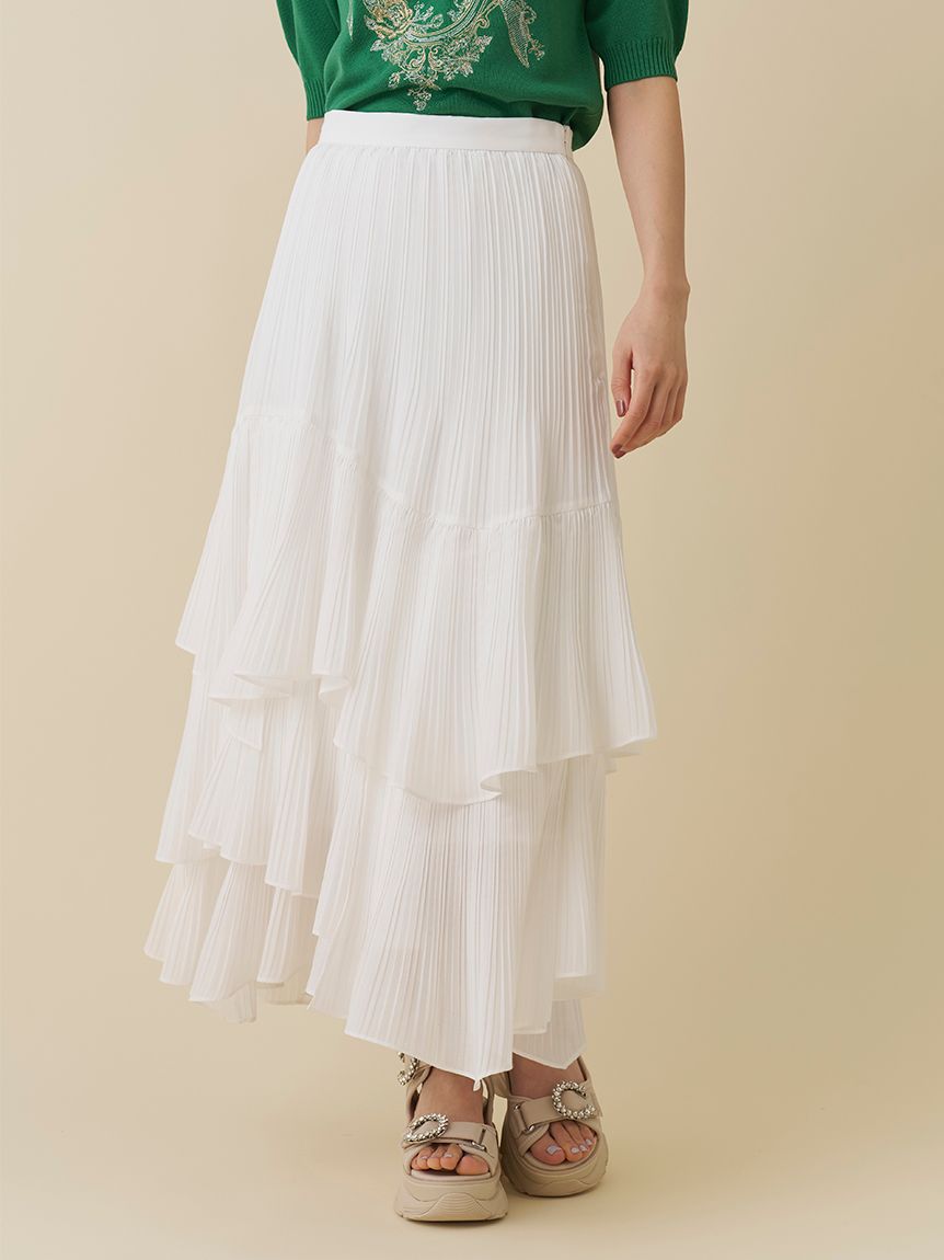 ボリュームティアードスカート(ロングスカート)｜スカート｜SNIDEL