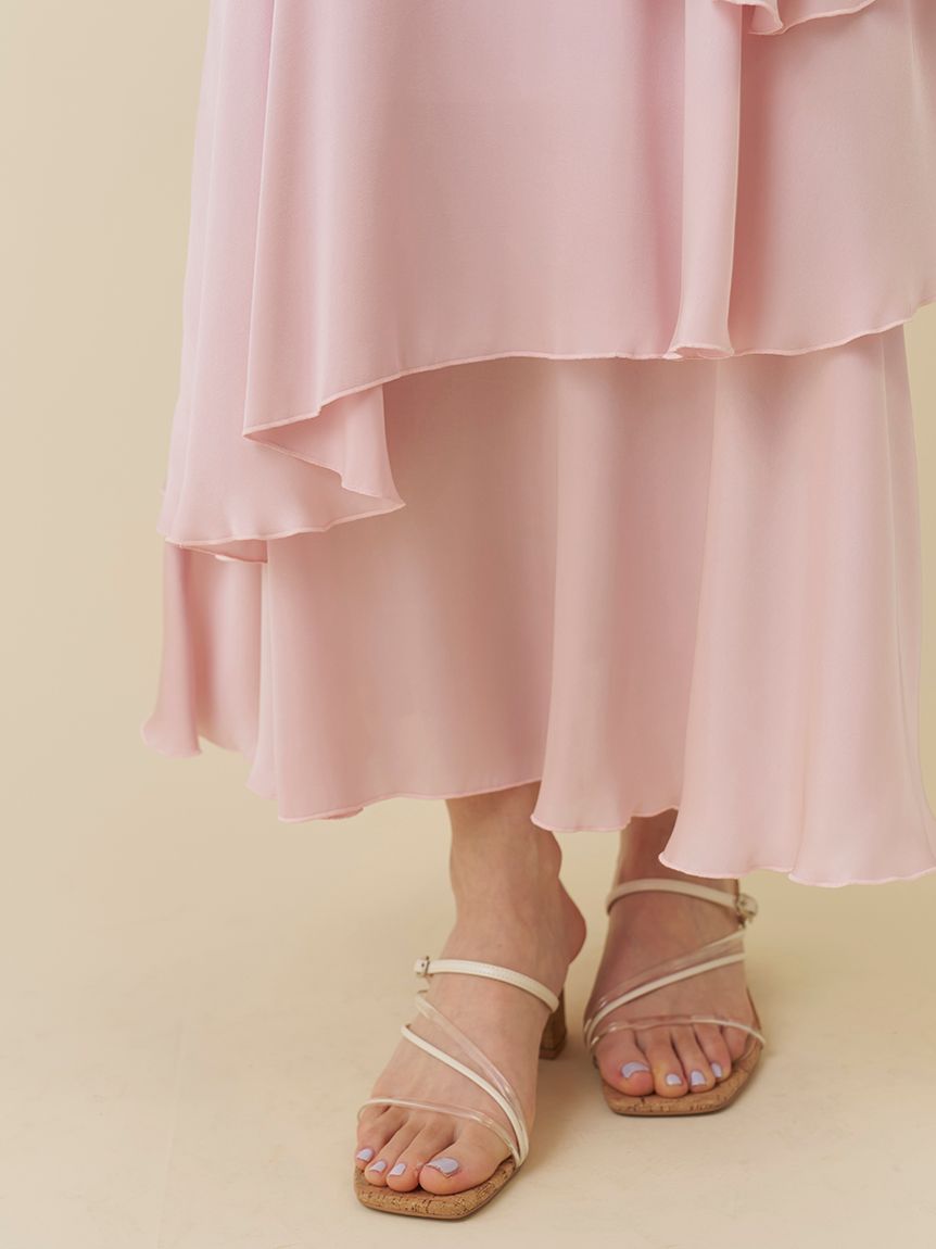 サテンナローティアードスカート(ロングスカート)｜スカート｜SNIDEL