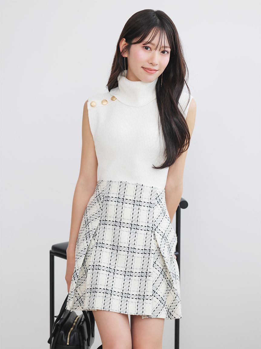 販路限定サイズあり】ロービングチェックミニスカート(ミニスカート
