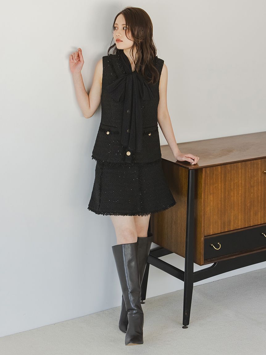 ツイードジレ(ベスト・ジレ)｜アウター｜SNIDEL(スナイデル)の通販