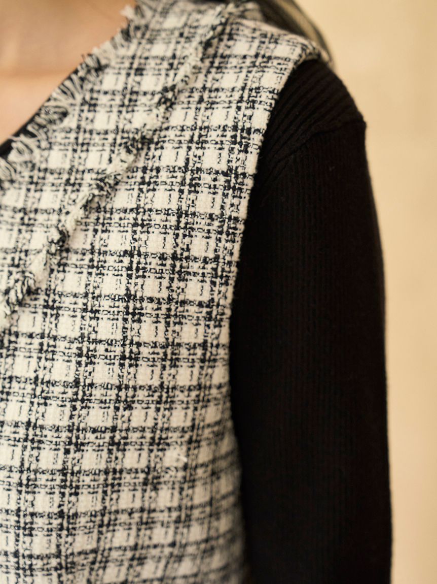 ツイードジレ(ベスト・ジレ)｜アウター｜SNIDEL(スナイデル)の通販