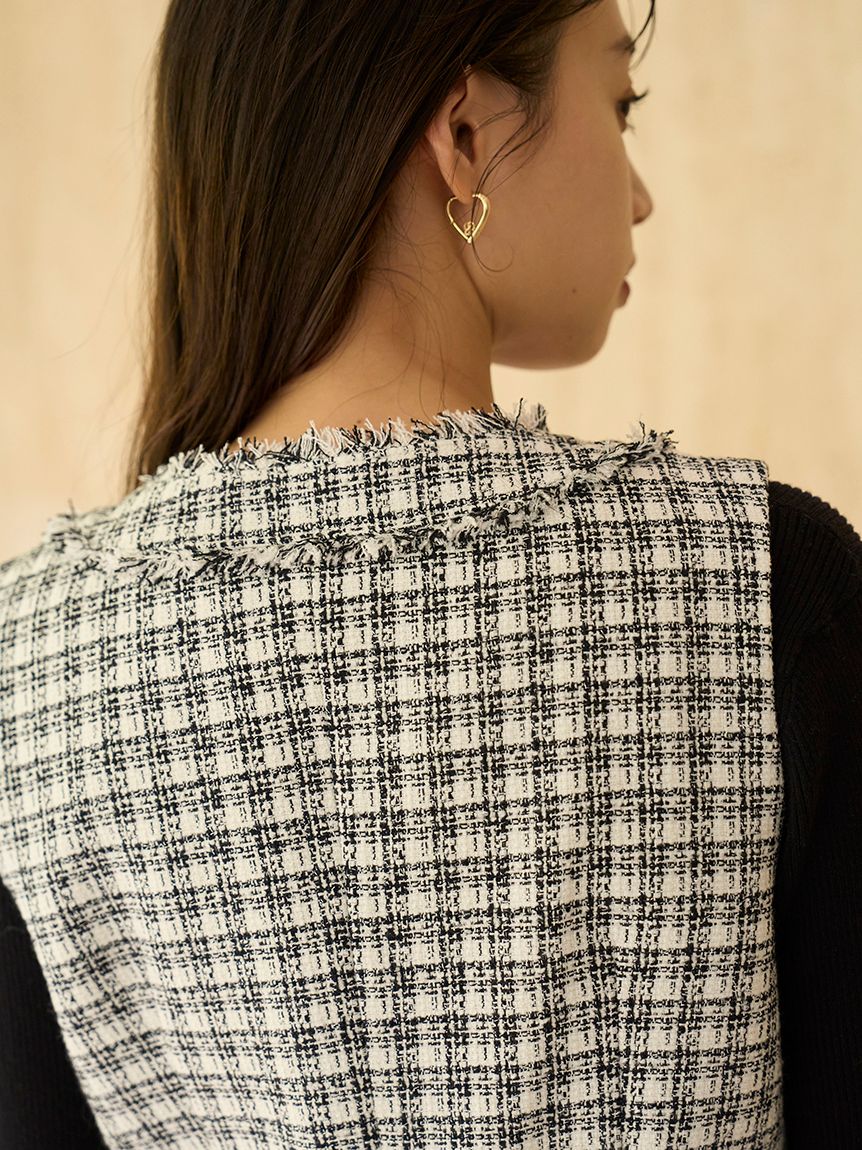 ツイードジレ(ベスト・ジレ)｜アウター｜SNIDEL(スナイデル)の通販