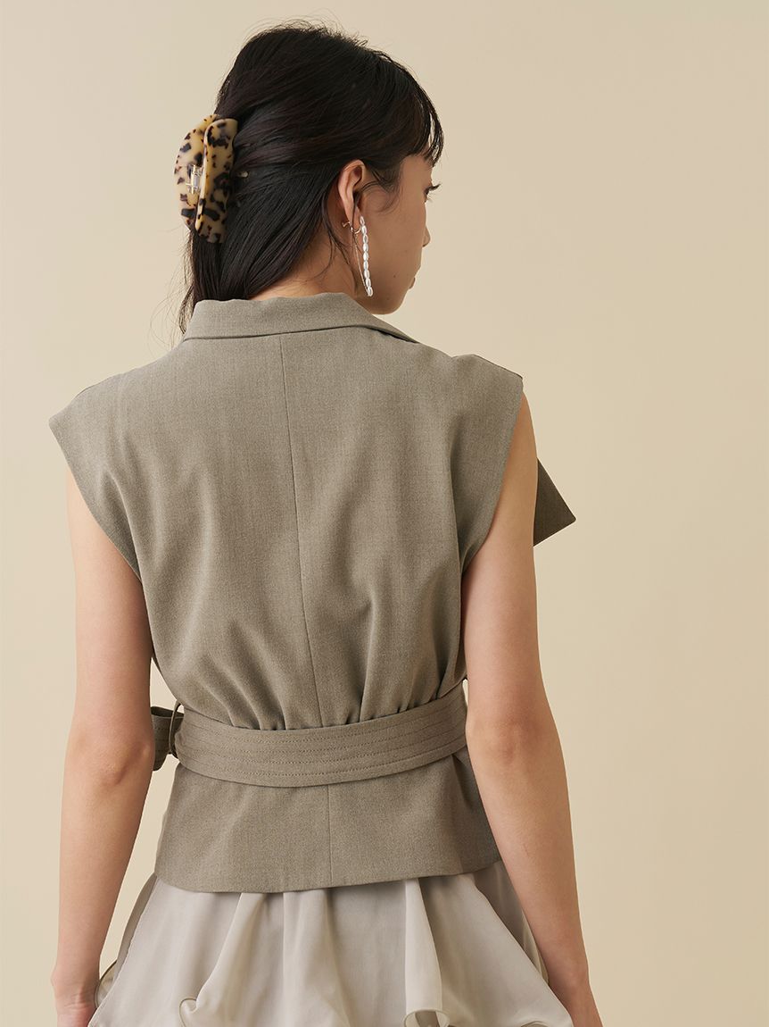 新品☆スナイデル☆ジレ☆ブラック☆フリーサイズ デザインジレ(トップス)｜SNIDEL(スナイデル)の通販サイト 【公式】