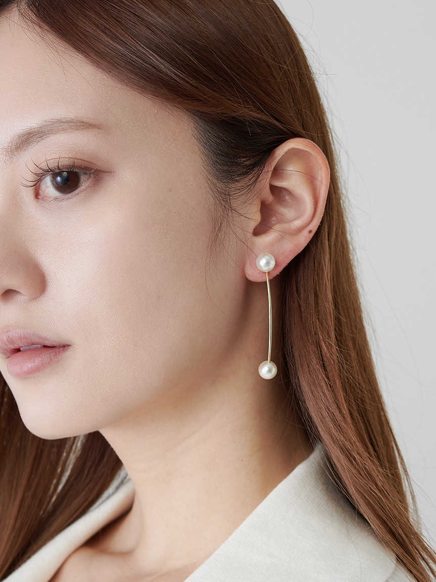 【SNIDEL】パールビーズバリエピアス パールビーズバリエピアス(ピアス・イヤリング)｜アクセサリー