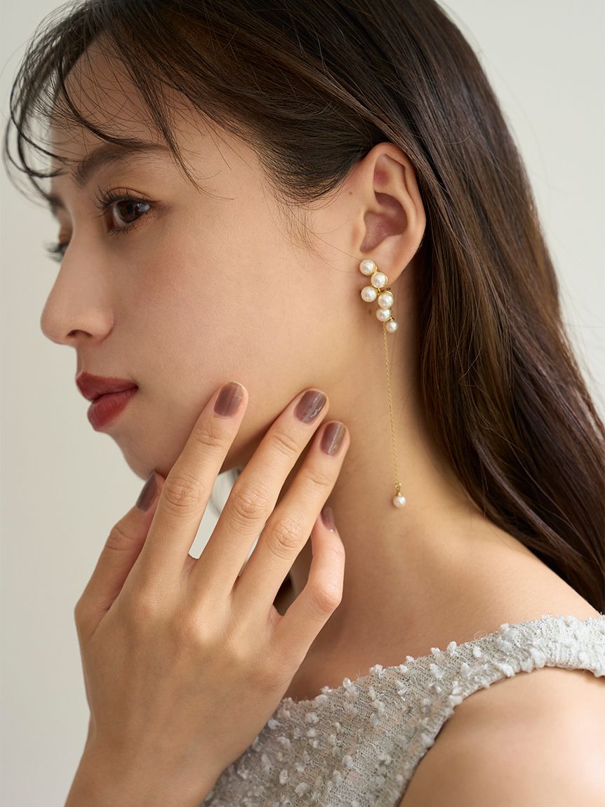 国内配送★SNIDEL★パールビーズバリエーション ピアス パールビーズバリエピアス(ピアス・イヤリング)｜アクセサリー
