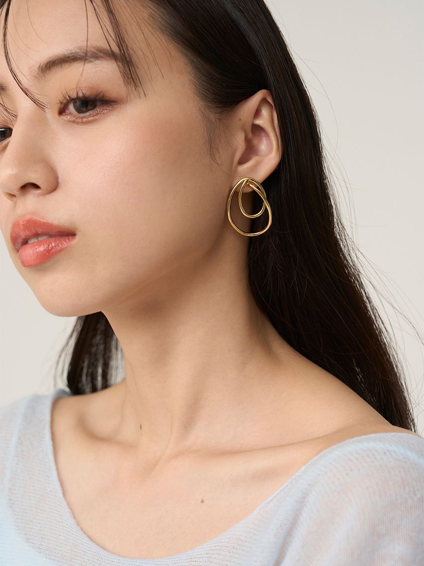 ダブルラインフープピアス(ピアス・イヤリング)｜アクセサリー｜SNIDEL