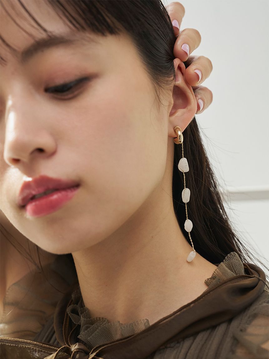 ナチュラルストーンピアス(ピアス・イヤリング)｜アクセサリー｜SNIDEL