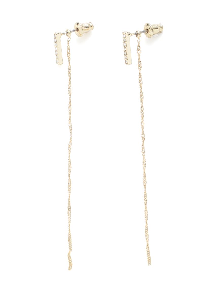 2wayツイストチェーンピアス(ピアス・イヤリング)｜アクセサリー