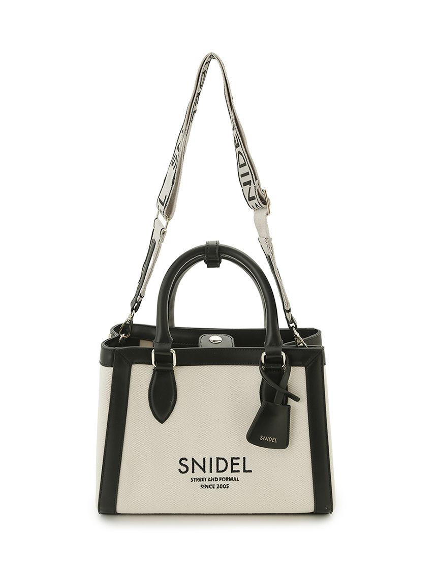 キャンバスロゴバッグ（ハンドバッグ）｜SNIDEL（スナイデル