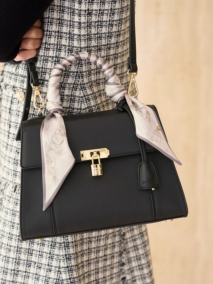 SNIDEL ロールカバーパッドロックバッグ ブラック 黒 ショルダー SNIDEL｜ロールカバーパッドロックバッグ | Rakuten Fashion