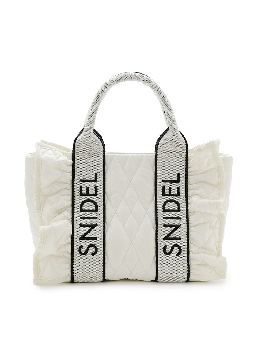 フリルキルティングロゴバッグ 期間限定10%OFF】SNIDEL スナイデル フリルキルティングロゴ