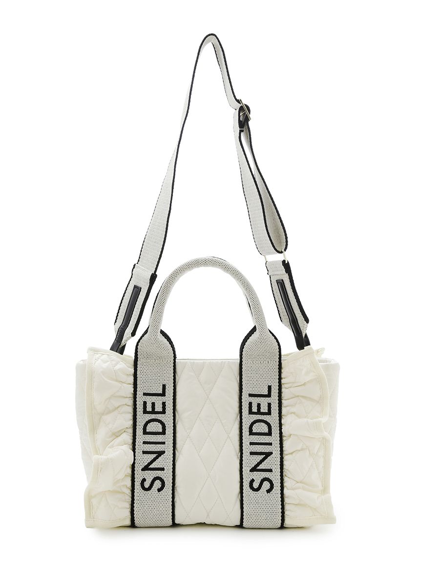 フリルキルティングロゴバッグ(ハンドバッグ)｜バッグ｜SNIDEL