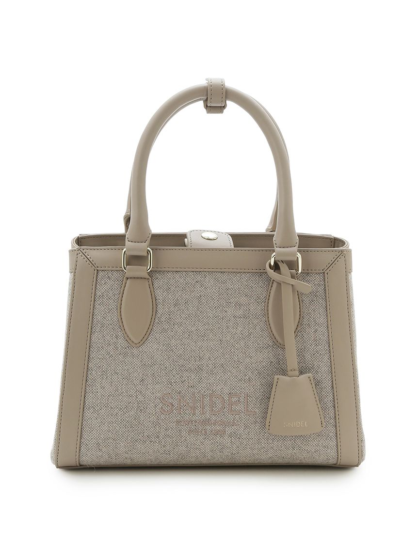 送料込♡snidel♡ベージュバッグ パドロックバッグ(ハンドバッグ)｜バッグ｜SNIDEL(スナイデル)の通販