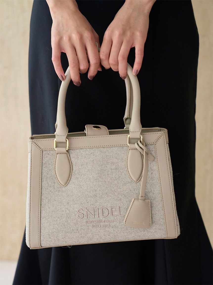 バッグ SNIDEL  キャンバスロゴバッグ(ハンドバッグ)｜バッグ｜SNIDEL